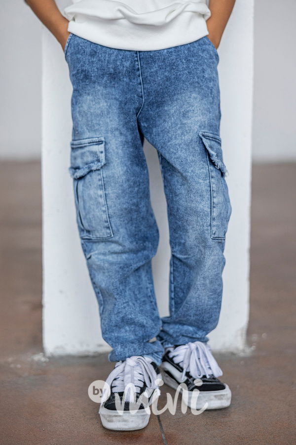 Mash Mnie soft denim barrel kapsáče blue