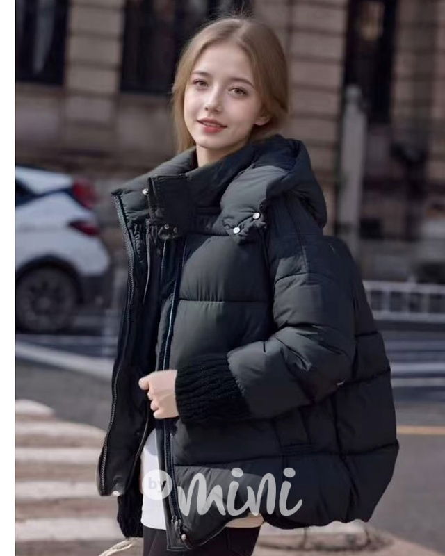 Zimní oversize bunda černá
