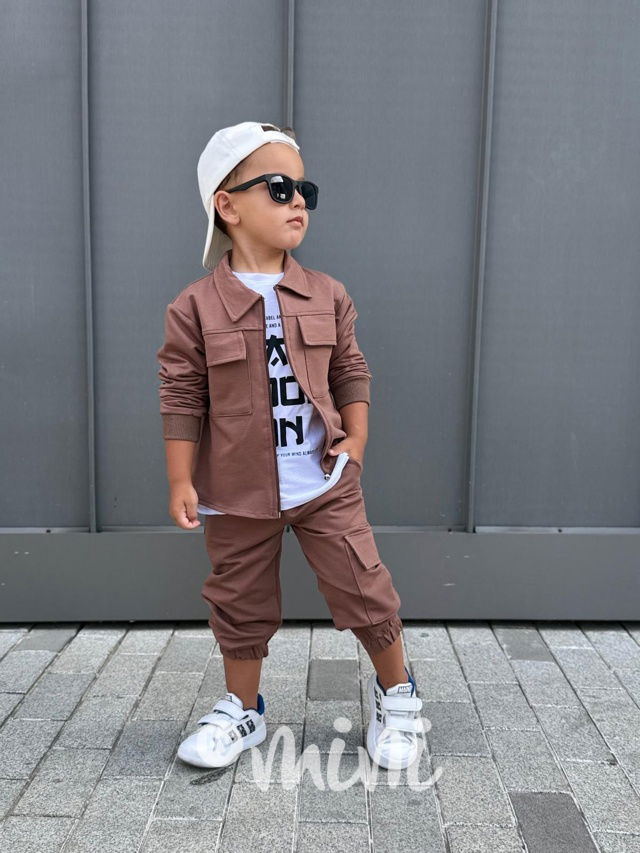 BRAVE 3-dílná souprava hnědá