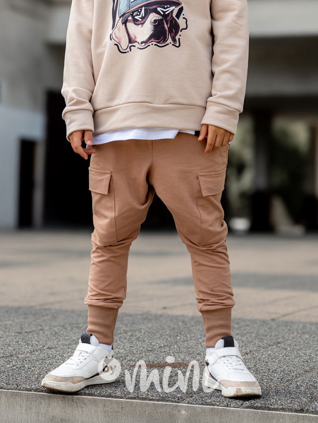 All for kids cargo kapsáče beige