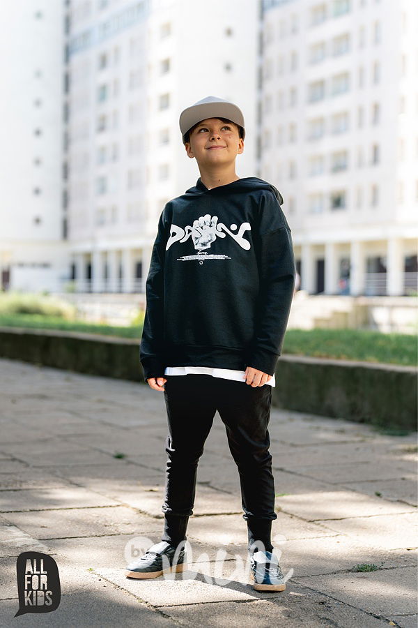 All for kids černé tepláky s prošitím