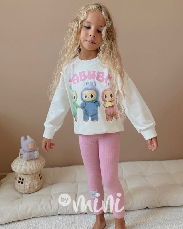 Labubu mikina + legíny pink