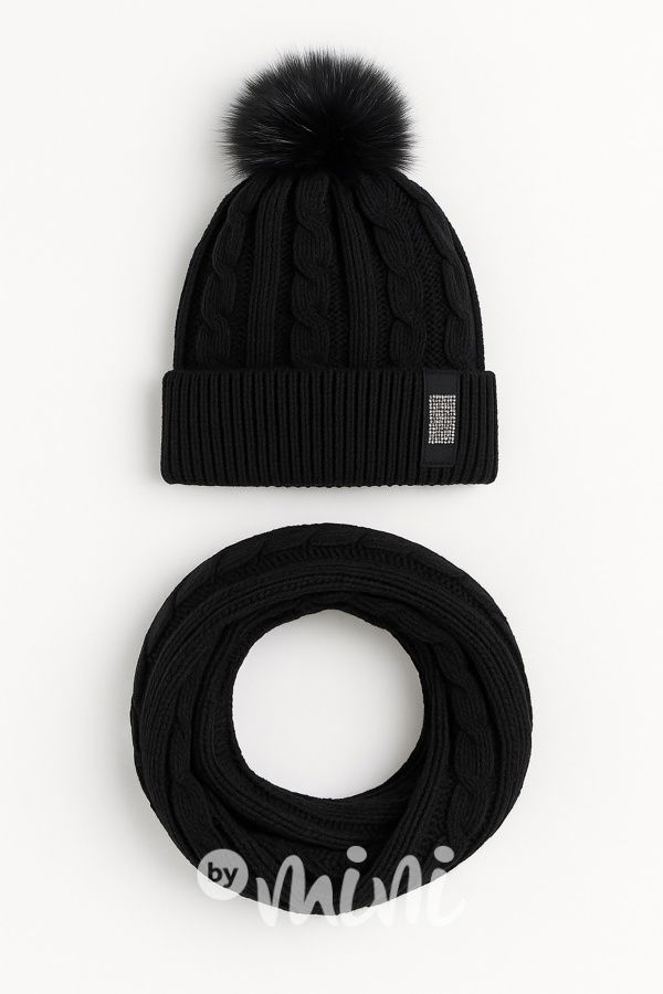 SUPER TERMO kulich + maxi nákrčník BLACK