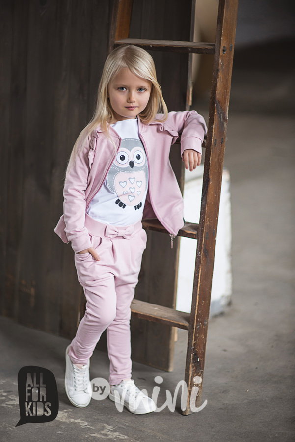Pink růžové baggy s mašličkou