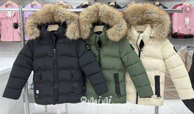 Zimní bunda s kožíškem černá