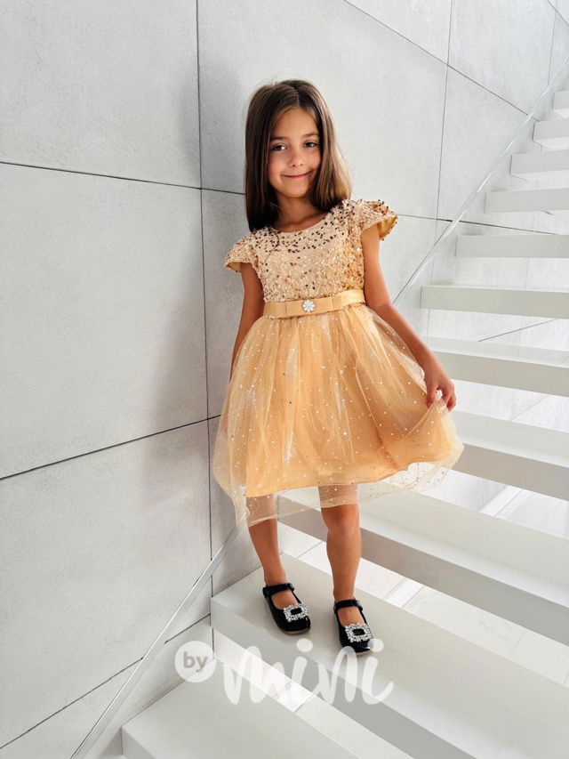 PREMIUM slavnostní šaty STARS zlaté