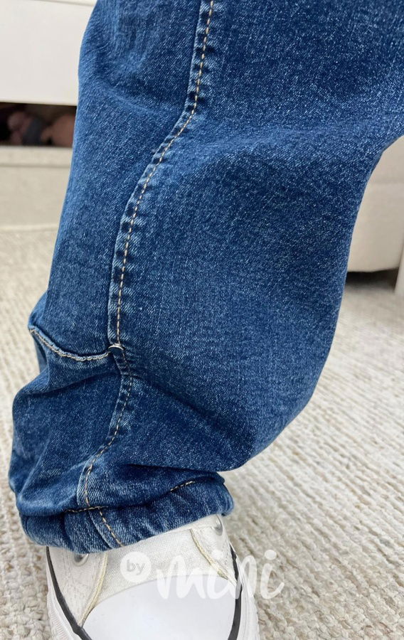 Zateplené volné blue džíny Everything