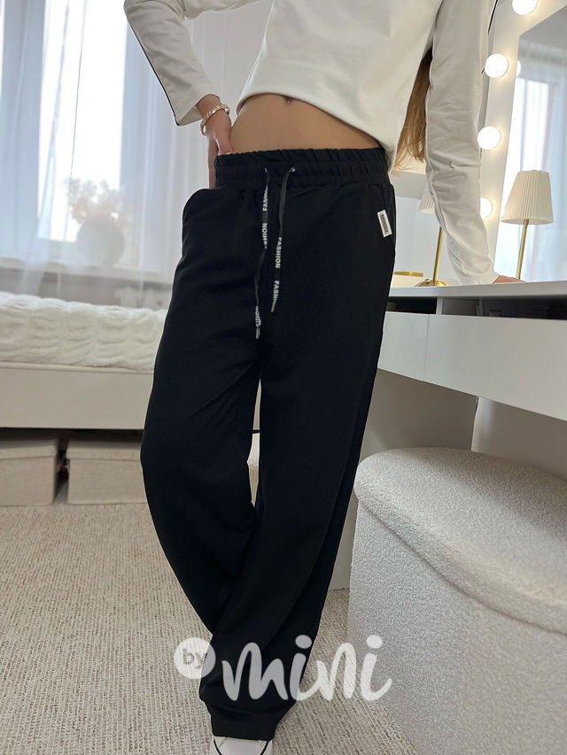 FASHION lounge volné tepláky black