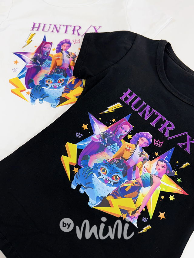 Huntrix triko bílé