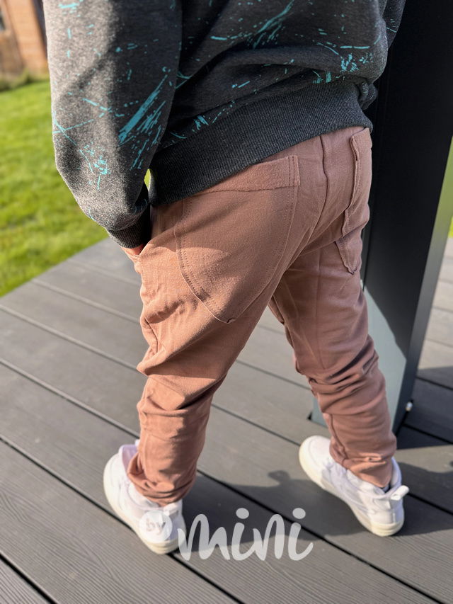 Zateplené BASIC tepláky beige