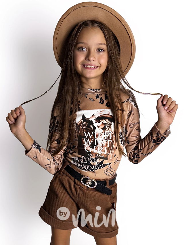 Wild west girl teplá blůzka