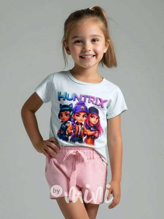 HUNTRIX triko bílé