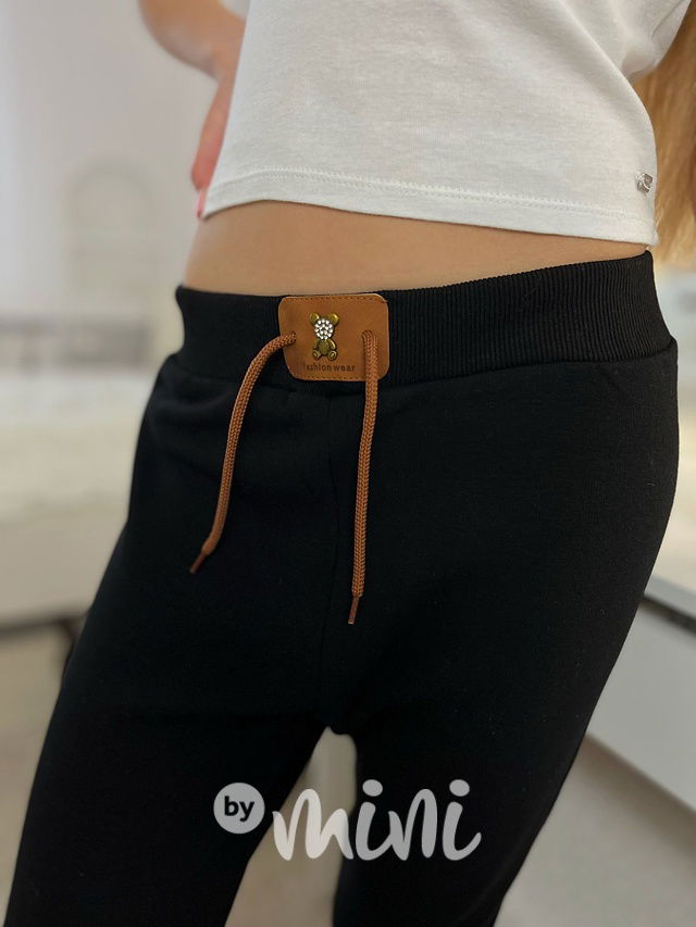 Thermo legíny TEDDY černé