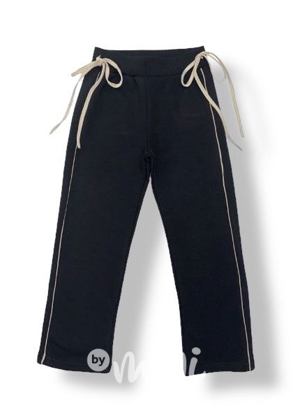 Thermo široké kalhoty černé