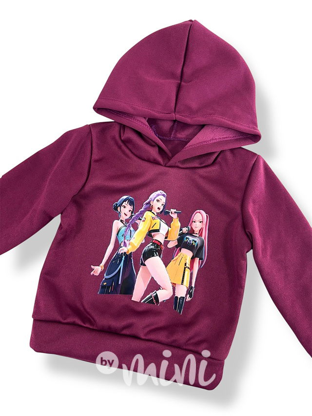 Demon Hunters zateplená mikina purple