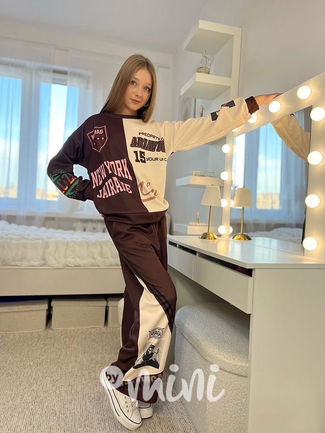 NEW YORK zateplená souprava choco