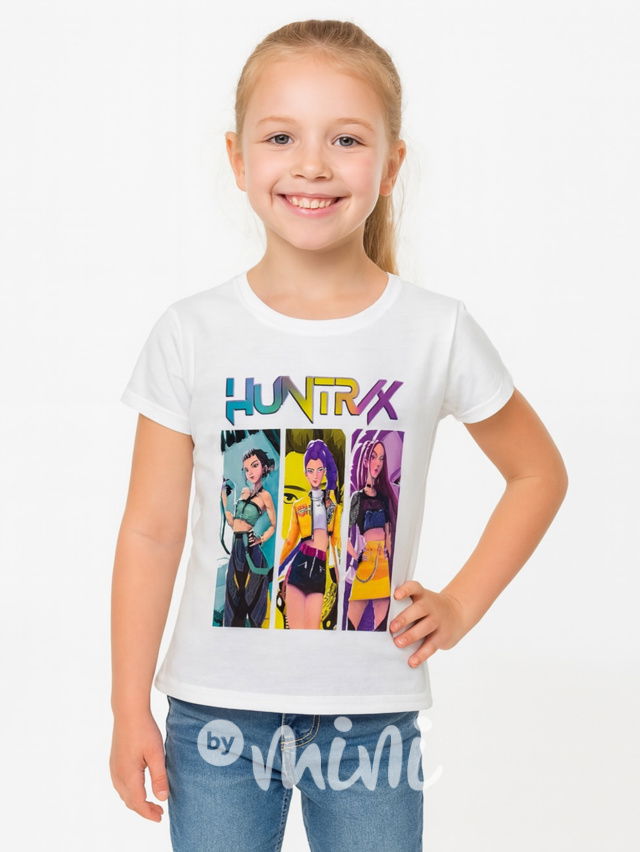Huntrix triko bílé