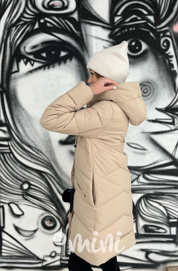 Zimní kabát Lily béžový