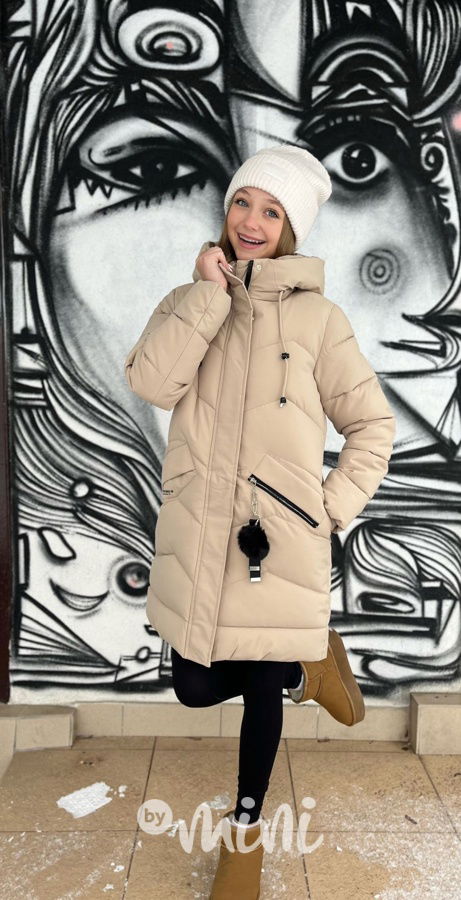 Zimní kabát Lily béžový