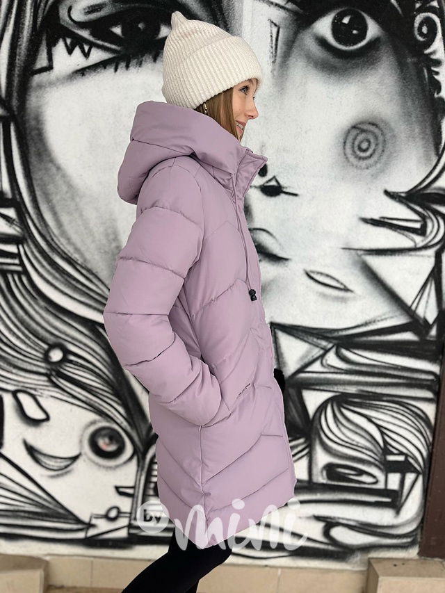 Zimní kabát Lily fialový