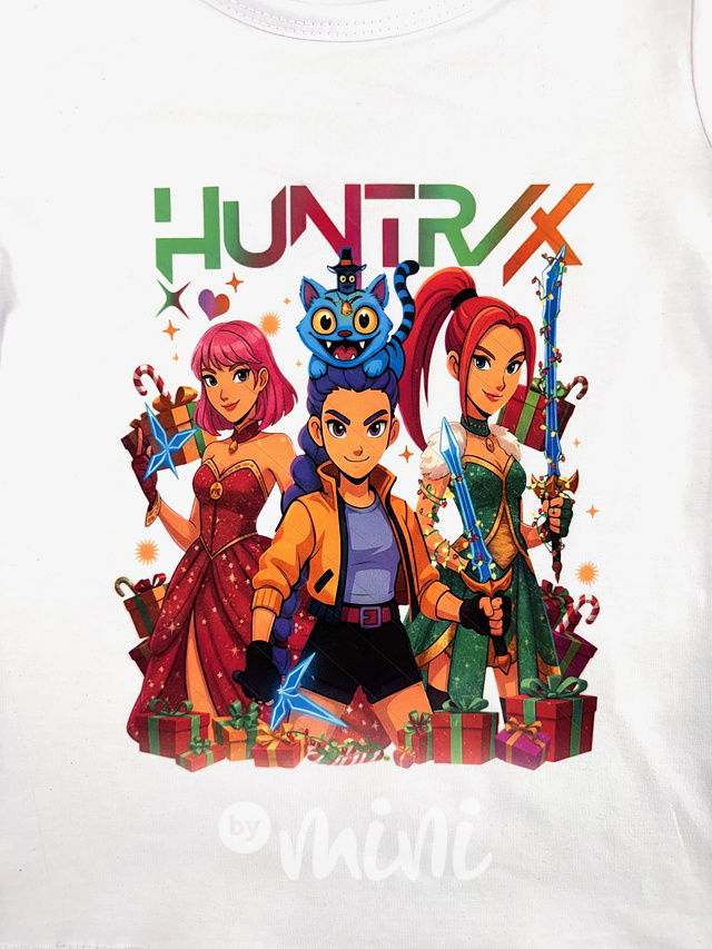 Huntrix triko GIFT bílé