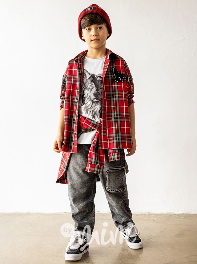 Mash Mnie volné soft dark denimky zipy