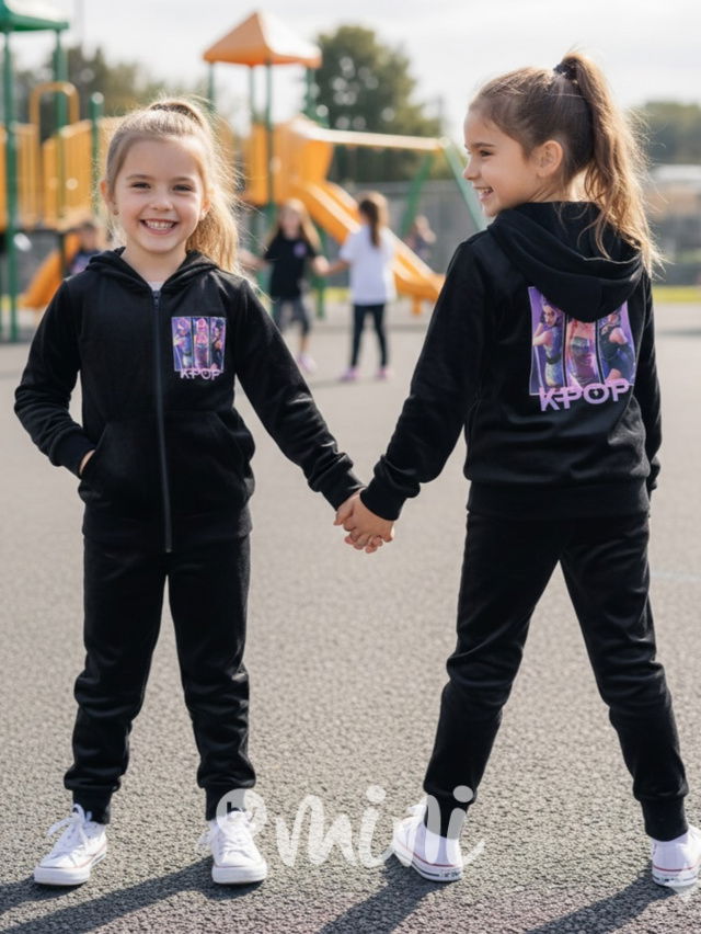 K-Pop soft velur souprava