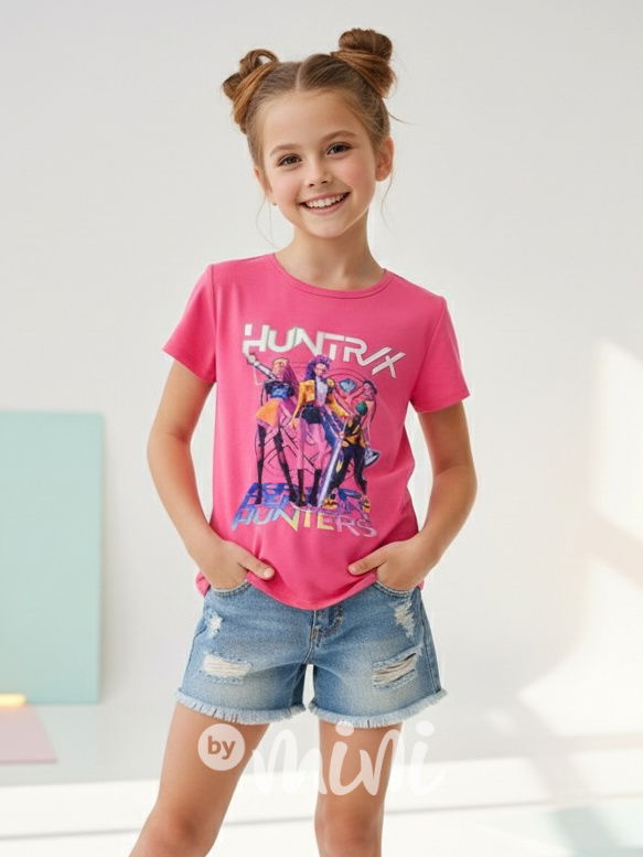 Huntrix triko růžové