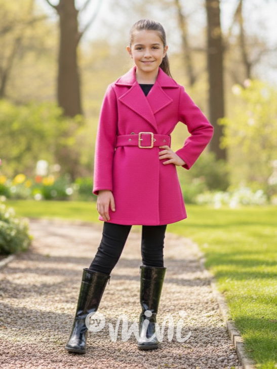 Flaušový kabátek CHIC růžový