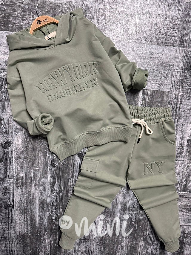 New York tepláková souprava khaki