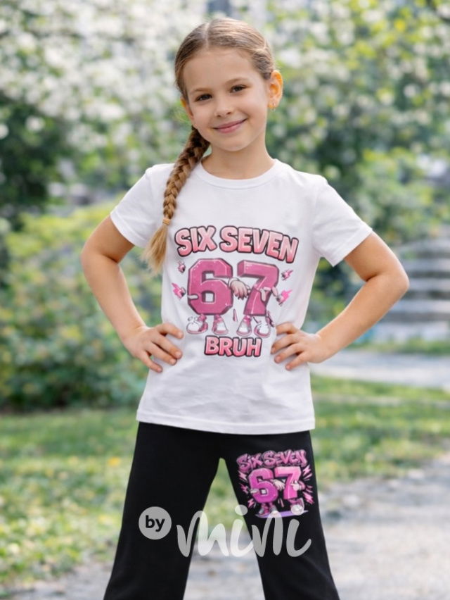 Six Seven triko bílé