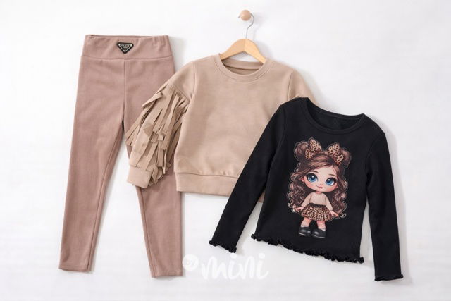 Soft velur teplé legíny mocca