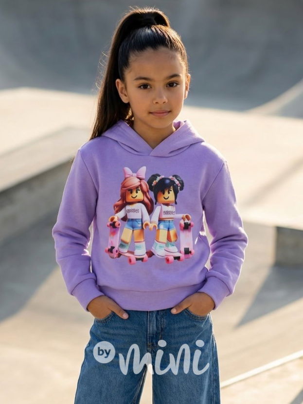 Roblox mikina friends fialová