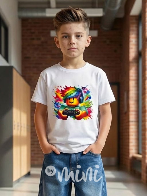 Roblox triko PLAY bílé