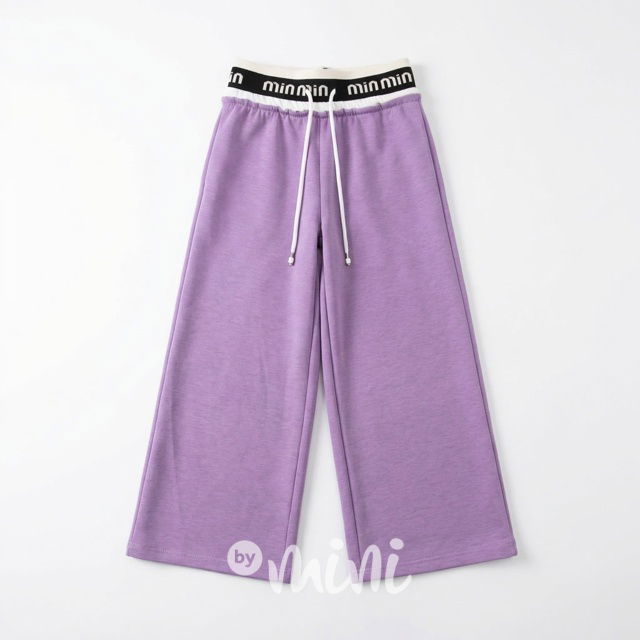Široké relax kalhoty MIA fialové