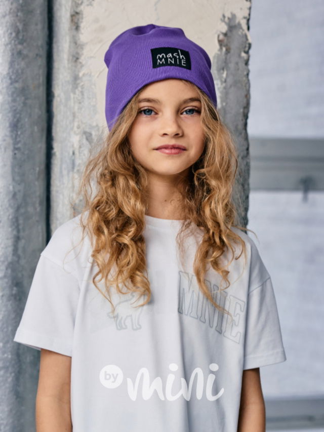 MASH MNIE žebrovaná čepice lila