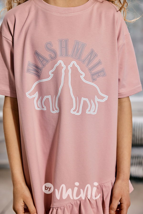 Mash Mnie asymetrické šaty pink