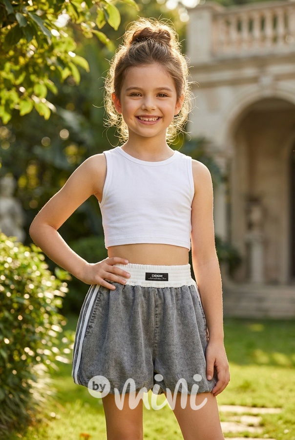 Stretch denim kraťasy Balloon