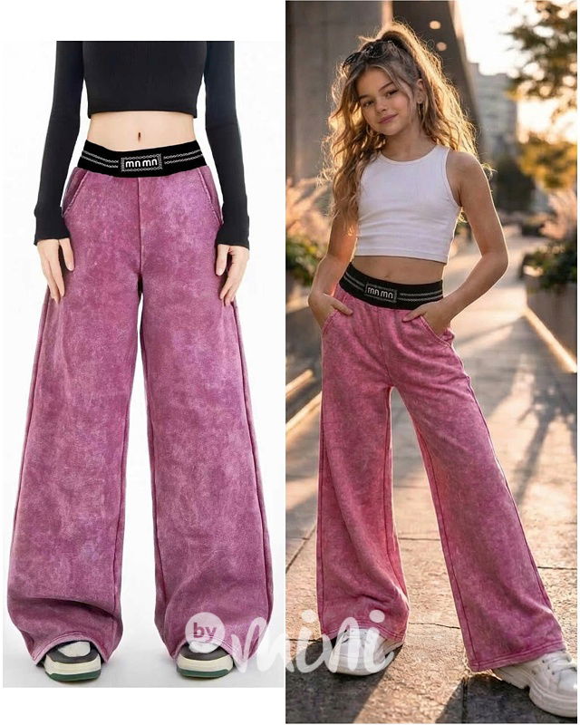 Acid wash pink lounge tepláky