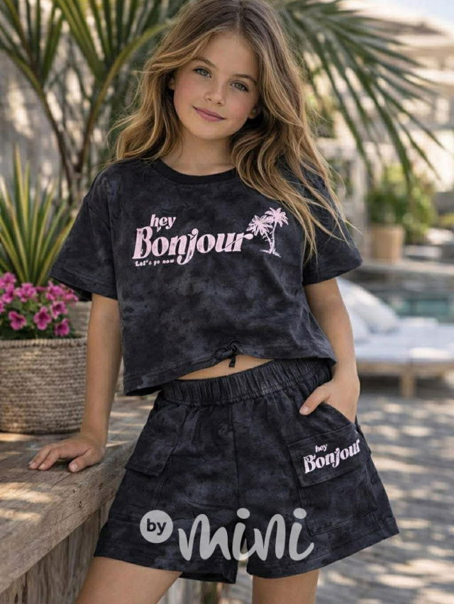 Letní teenage komplet Bonjour black