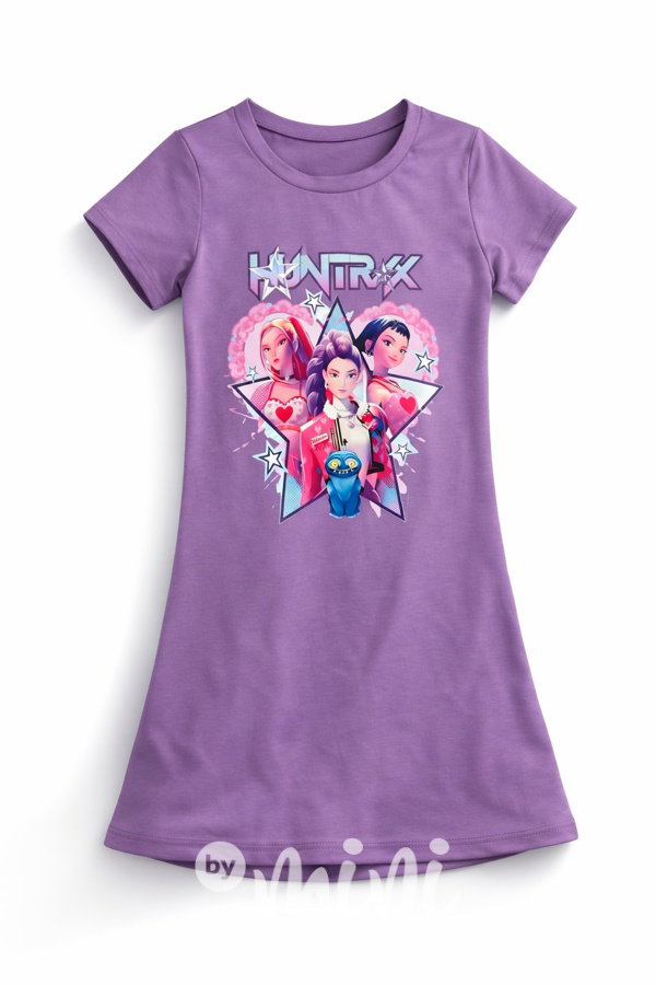 Huntrix letní šaty lila