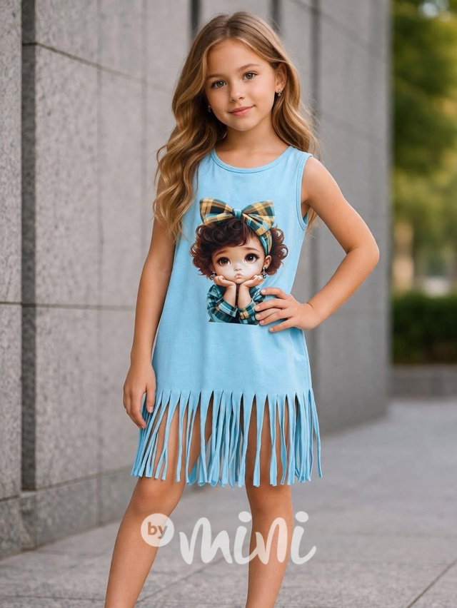 Sweetie letní šaty nebeské