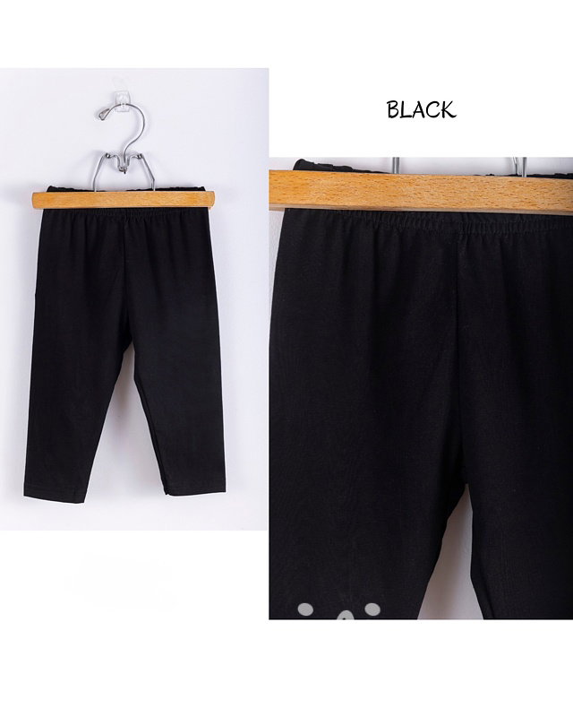 Lily Grey fresh cotton 3/4 legíny BLACK