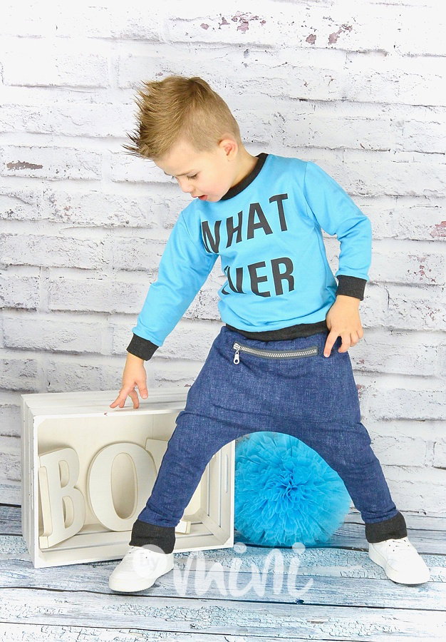 What ever jeans blue set