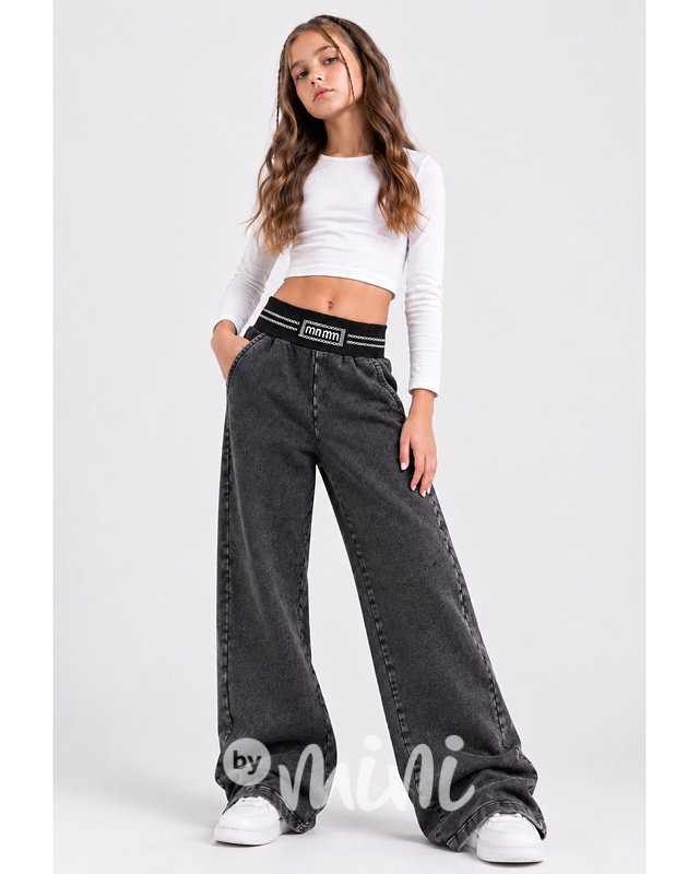 MIA STREET soft denim široké kalhoty