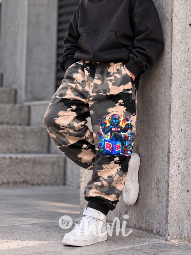 Roblox tepláky beige camo