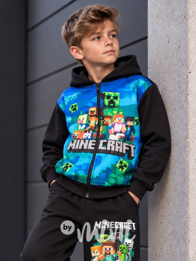 Minecraft zateplená mikina