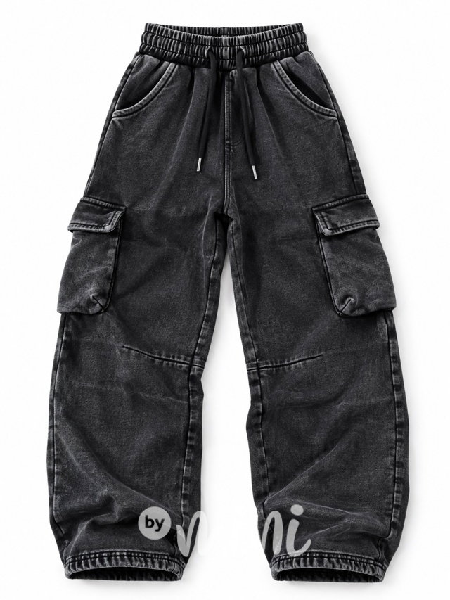 THERMO acid wash cargo baggy tepláky