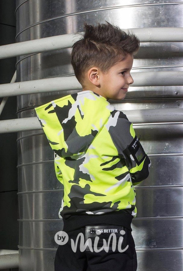 Neon army mikina