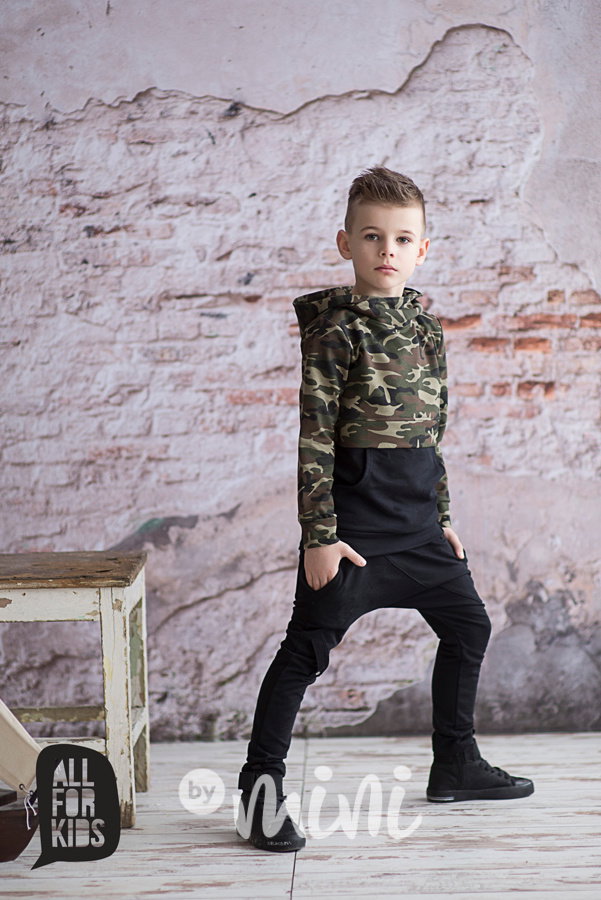 Black/Army mikina